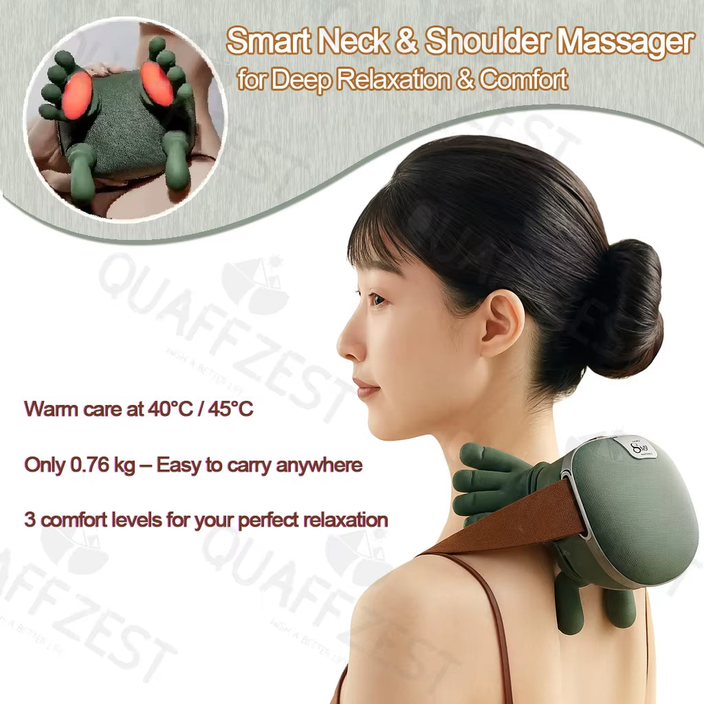 N7 Electric Neck and Shoulder Muscle Massager Wireless Shoulder and Back Kneading Massage Shawl Neck Masajeador Relax Pain Relie