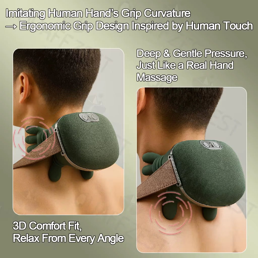 N7 Electric Neck and Shoulder Muscle Massager Wireless Shoulder and Back Kneading Massage Shawl Neck Masajeador Relax Pain Relie